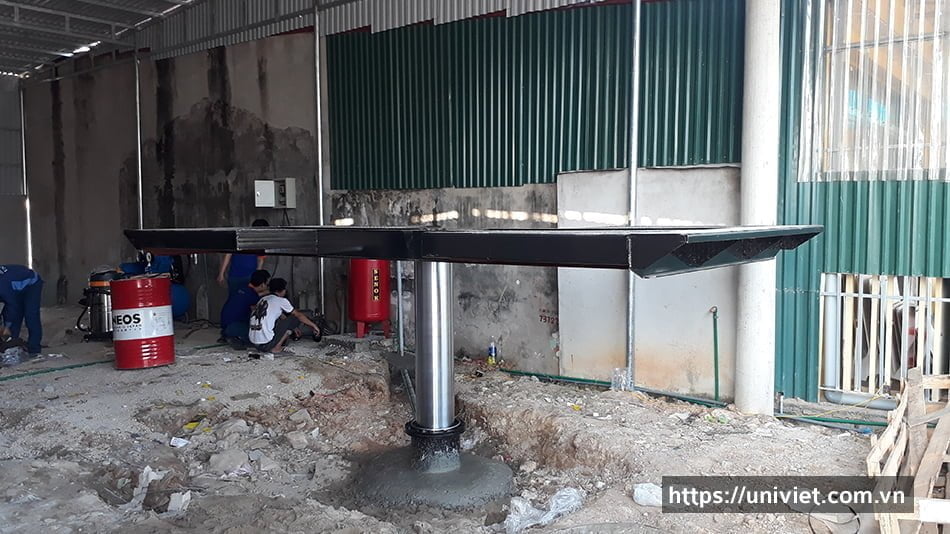 Các bước lắp đặt cầu nâng 1 trụ Senok - Ấn Độ 10 Cac buoc lap dat cau nang 1 tru rua xe senok an do 10