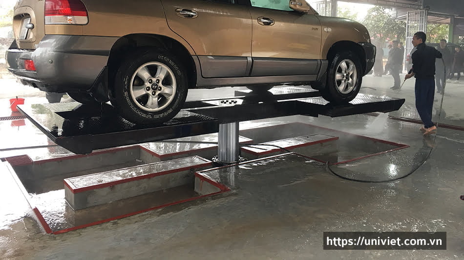 Các bước lắp đặt cầu nâng 1 trụ Senok - Ấn Độ 11 Cac buoc lap dat cau nang 1 tru rua xe senok an do 11