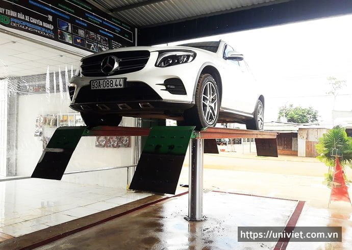 Cấu tạo cảu bộ cầu nâng 1 trụ Senok 