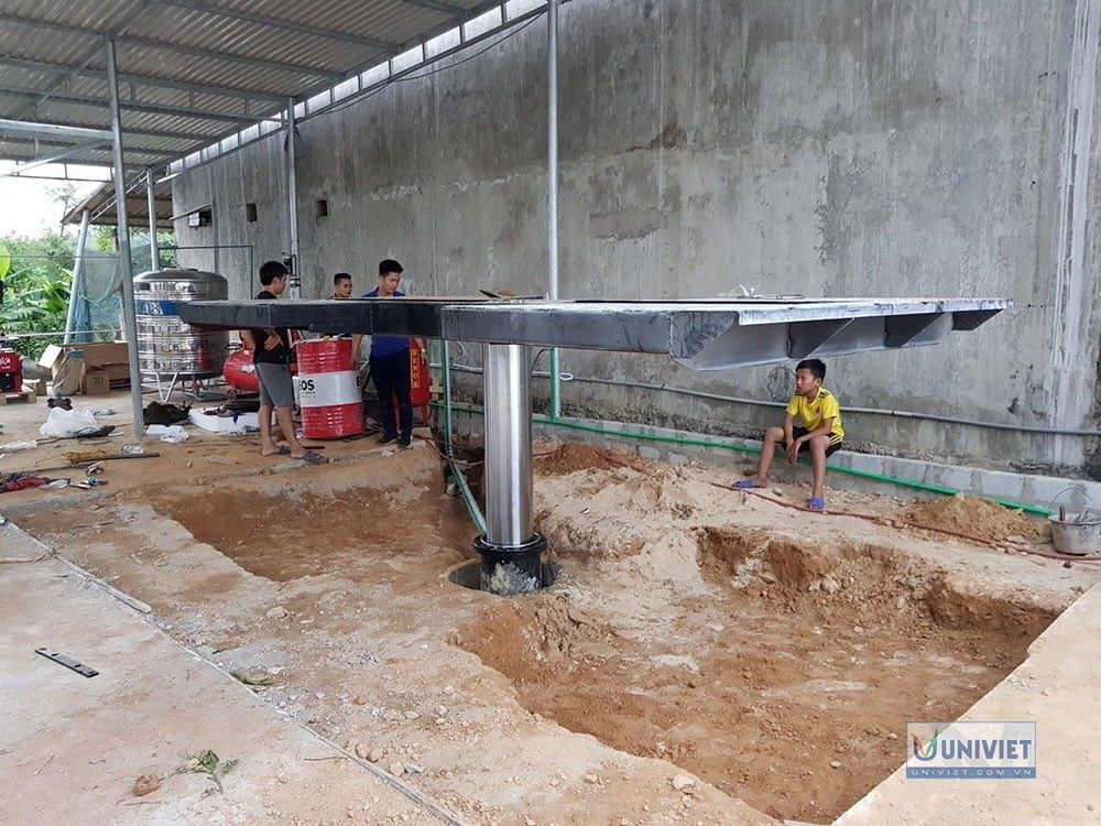 Lắp đặt cầu nâng 1 trụ