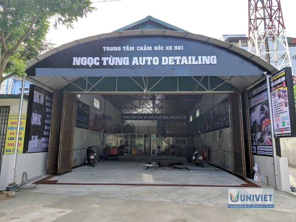 Một trong những trung tâm được Uni Việt Setup và lắp đặt cầu nâng 1 trụ tại Hà Nam