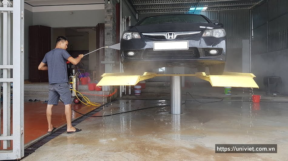 Phân tích ưu điểm và hạn chế của cầu nâng 1 trụ rửa xe Senok