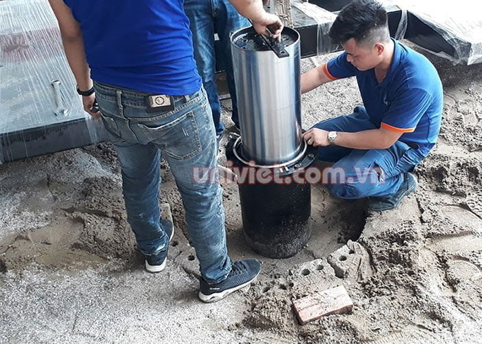 Lắp đặt cầu nâng 1 trụ