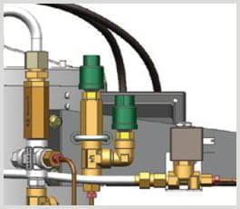 Máy rửa xe hơi nước nóng Optima Steamer DMF 41 Thiết bị cảnh báo an toàn ở các giai đoạn khác nhau